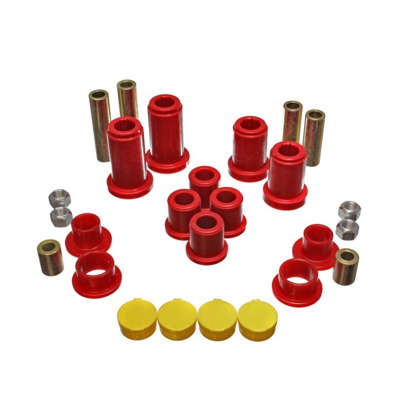 Energy Suspension 99-07 General Motors (Various) Red Front End Control Arm Bushing Set