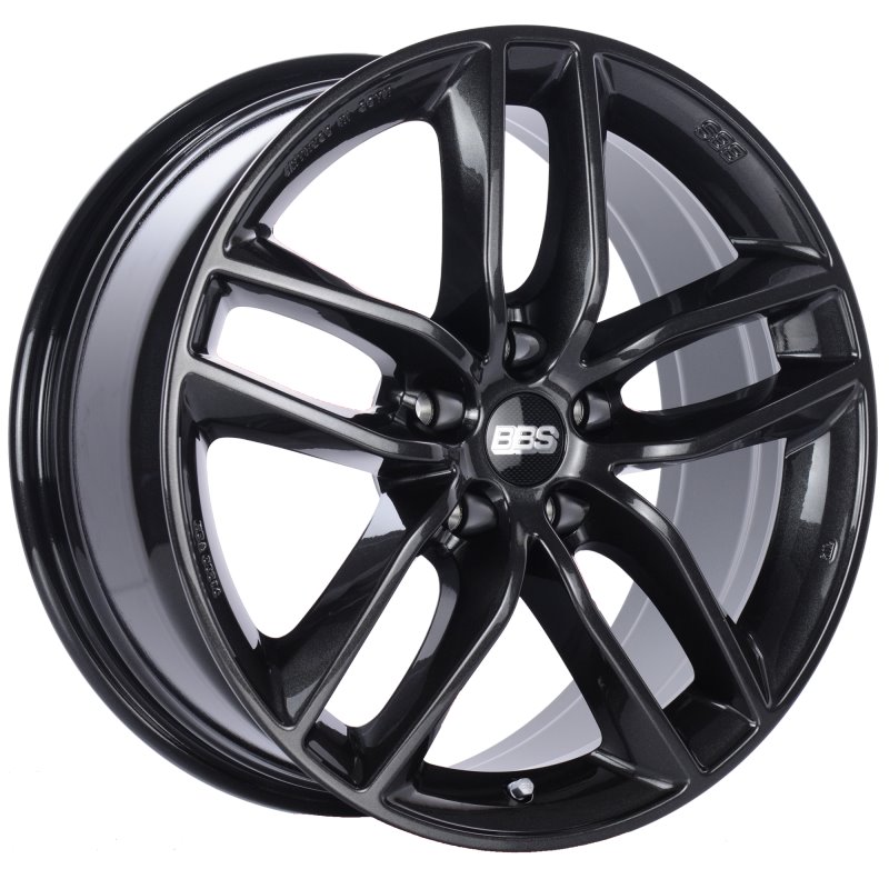 BBS SX 17x7.5 5x112 ET45 Crystal Black Wheel -82mm PFS/Clip Required