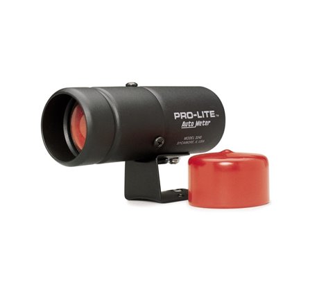 Autometer Pro-Lite Warning Light *SWITCH REQUIRED*  (black case, red lens, red night cover)