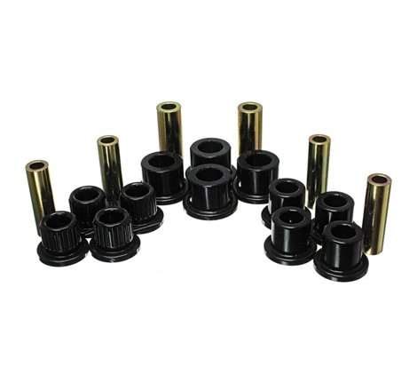 Energy Suspension 99-04 Ford F-350 2wd/F-250 SD 4wd/F-350 4wd Black Rear Leaf Spring Bushing Set