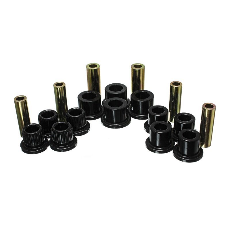 Energy Suspension 99-04 Ford F-350 2wd/F-250 SD 4wd/F-350 4wd Black Rear Leaf Spring Bushing Set