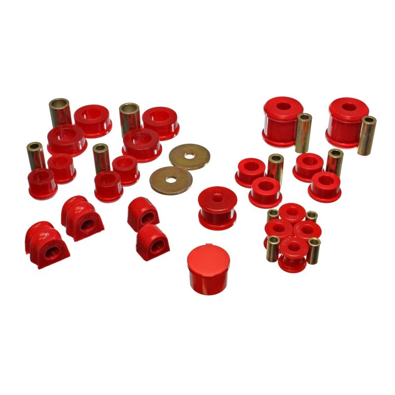 Energy Suspension 02-06 Subaru Impreza/WRX Red Hyper-Flex Master Bushing Set