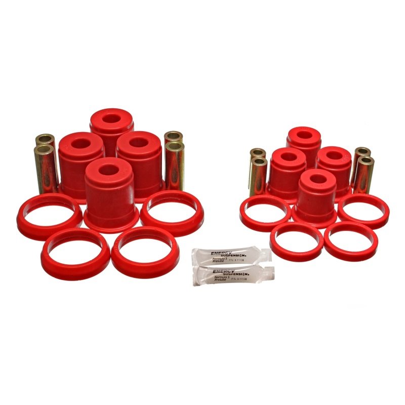 Energy Suspension 93-98 Jeep Grand Cherokee Red Rear Control Arm Bushings-Must reuse OEM Outer Shell