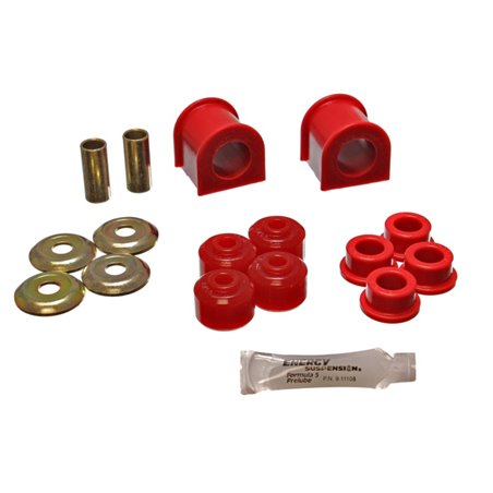 Energy Suspension 93-98 Jeep Grand Cherokee Complete Red Frt Sway Bar Bushing Set w/End Link Bushing