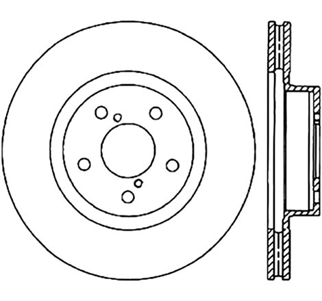 StopTech Power Slot 09-10 Subaru Impreza CRYO Front Right Slotted Rotor