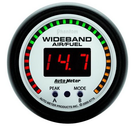 Autometer Phantom 52mm Wideband Air/Fuel Gauge