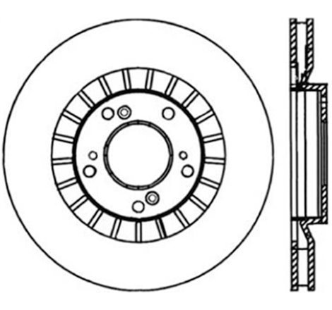 StopTech Power Slot 00-09 Honda S2000 CRYO Front Left Slotted Rotor