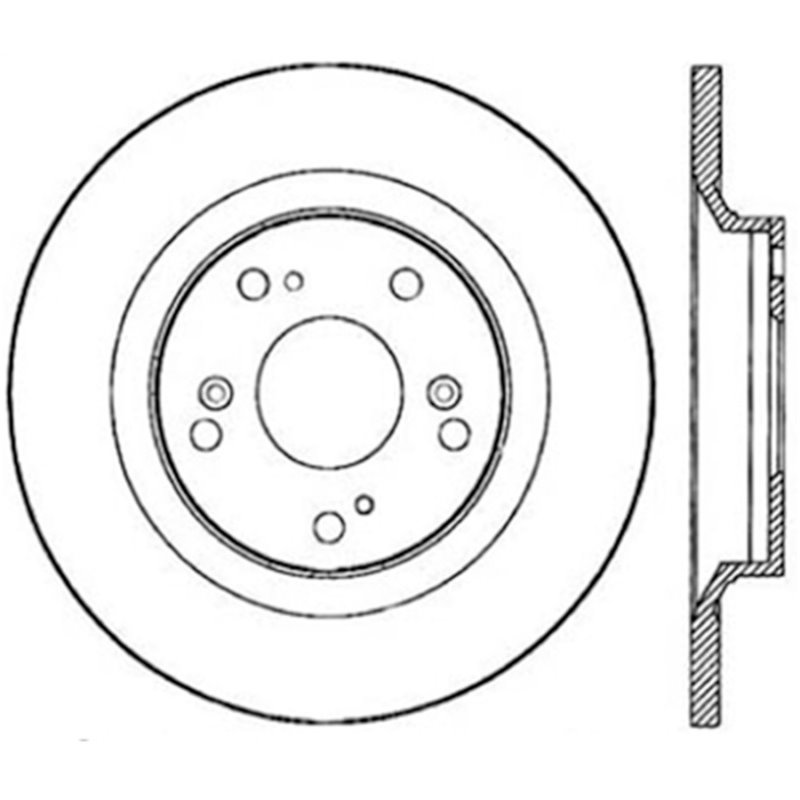 StopTech Power Slot 00-09 Honda S2000 CRYO Rear Right Slotted Rotor