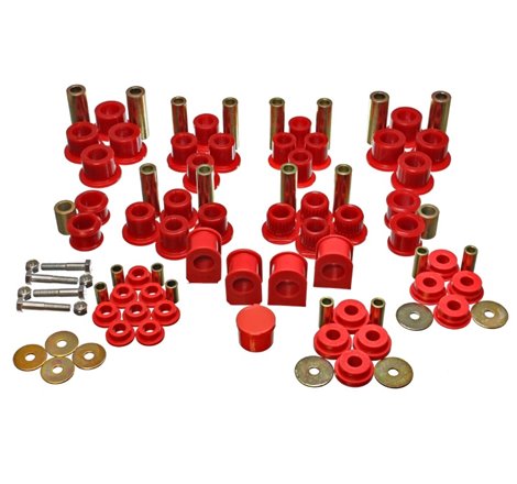 Energy Suspension 99-04 Ford F-250 4WD Superduty Red Hyper-flex Master Bushing Set