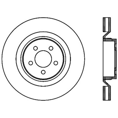 StopTech SportStop 06-09 Chrysler SRT-8 Front Left Drilled & Slotted Rotor