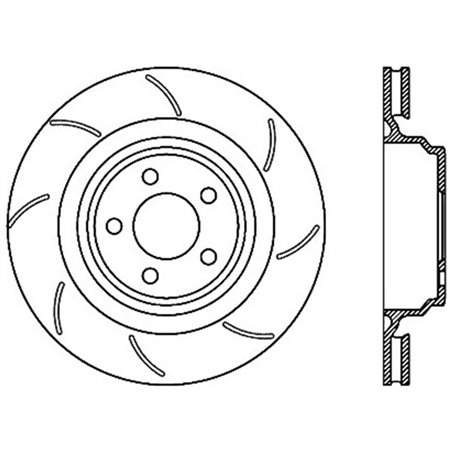 StopTech SportStop 06-09 Chrysler SRT-8 Rear Right Drilled & Slotted Rotor