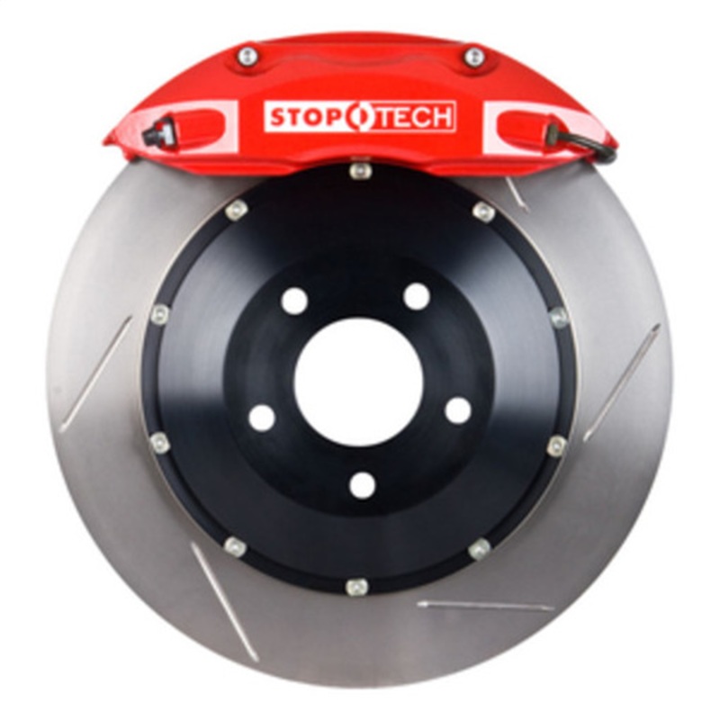 StopTech 00-04 BMW M5 Rear ST-40 Caliper 355x32 Red Slotted Rotors