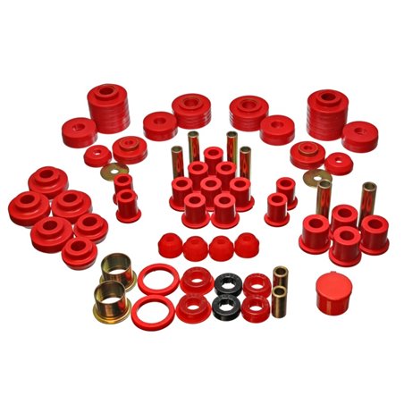 Energy Suspension 80-96 Ford F150 Std/Extra Cab Pickup Red Hyper-Flex Master Bushing Set