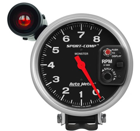 Autometer Sport-Comp 5 inch 8,000 RPM  Shift-Lite Tachometer