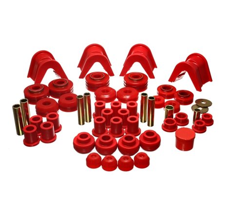 Energy Suspension 73-79 Ford F-150 Pickup w/ 2 Degree C-Bushing Red Hyper-Flex Master Bushing Set