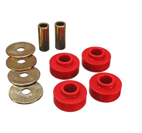 Energy Suspension 89-97 Ford Thunderbird / 99-04 Mustang Cobra Red Differential Carrier Bushings