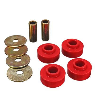 Energy Suspension 89-97 Ford Thunderbird / 99-04 Mustang Cobra Red Differential Carrier Bushings