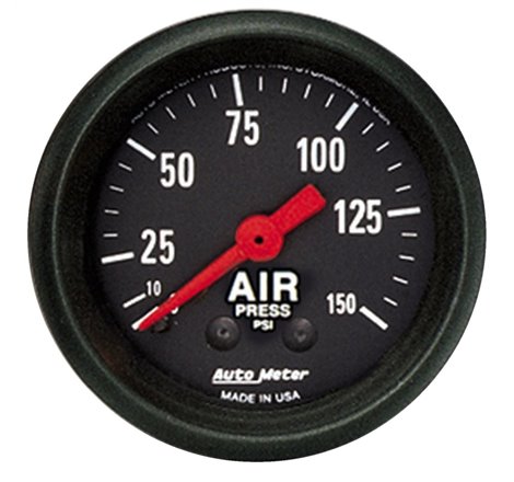 Autometer Z Series 52mm 0-150 PSI Mechanical Air Pressure Gauge