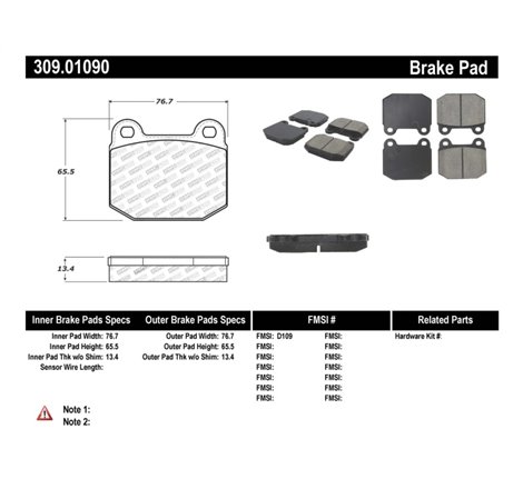 StopTech Performance 05-06 Lotus Exige Front Brake Pads