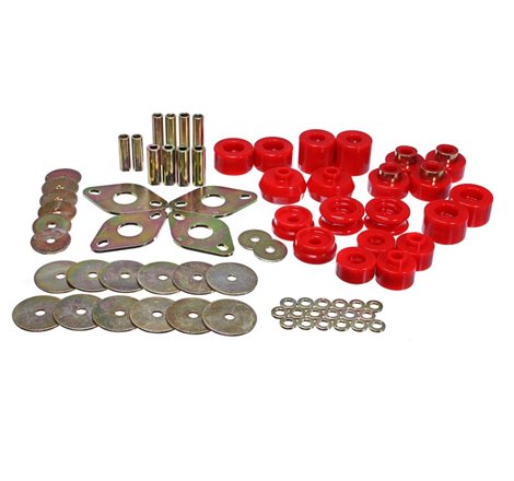 Energy Suspension 00-02 Toyota 4-Runner 2WD/4WD Red Body Mount Bushing Set