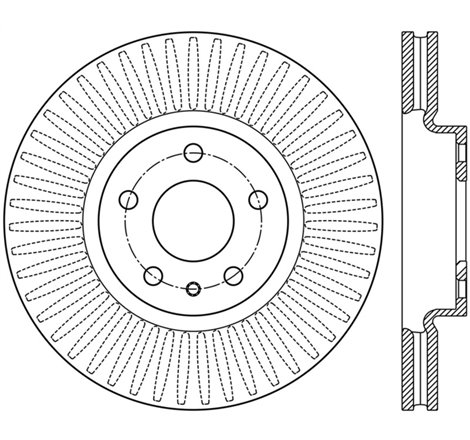 StopTech 13-16 Ford Fusion Left Front Disc Slotted Premium Brake Rotor