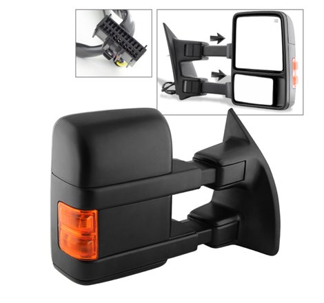 xTune 08-14 Ford SuperDuty Power Heated Adjust Mirror - Right (MIR-FDSD08S-PW-AM-R)