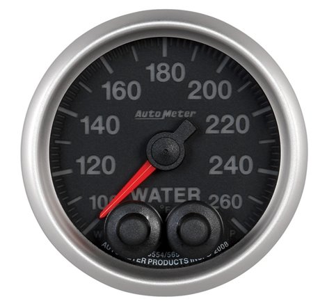 Autometer Elite 52mm 100-260 Degress F Water Temperature Peak and Warn Gauge w/ Electonic Control