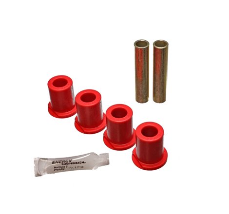 Energy Suspension 80-96 Ford Bronco / F150 / F250 / F350 Red Rear 4WD Frame Shackle Bushings Set