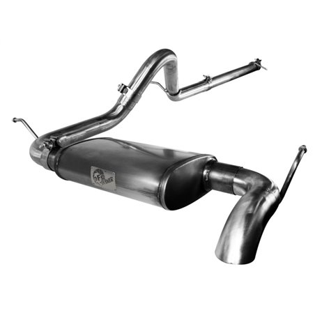 aFe MACHForce XP Exhausts Cat-Back SS-409 EXH CB Jeep Wrangler JK 3.8L 07-11 (2 Dr) HT