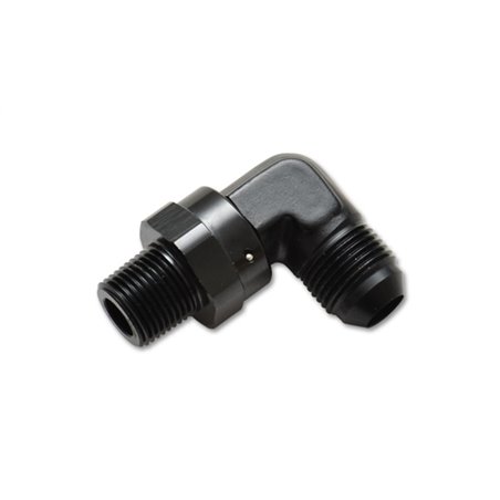 Vibrant -3AN to 1/8in NPT Swivel 90 Degree Adapter Fitting