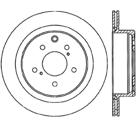 StopTech Power Slot 6/89-96 Nissan 300ZX Slotted & Drilled Left Rear Rotor