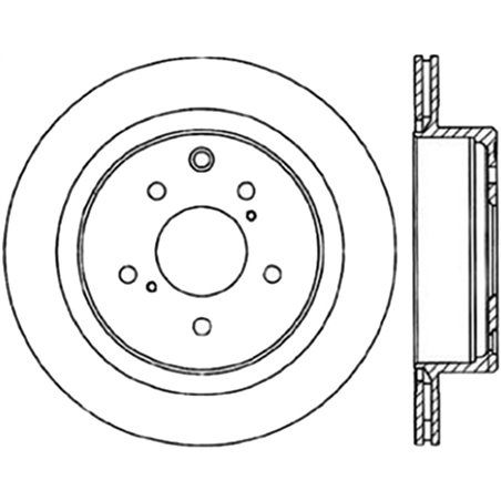 StopTech Power Slot 6/89-96 Nissan 300ZX Slotted & Drilled Left Rear Rotor