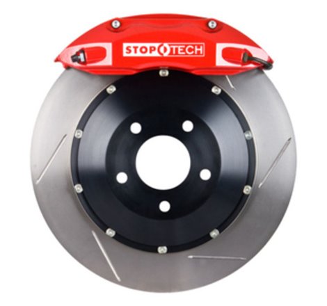 StopTech 06-10 VW Golf/Jetta Front BBK w/ Red ST-40 Caliper Slotted 328x28 Rotor