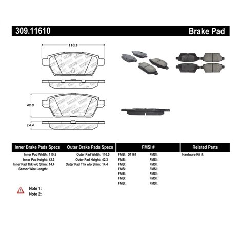 StopTech Performance 06-07 Mazdaspeed 6 Rear Brake Pads