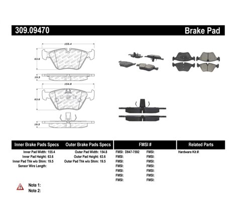 StopTech Performance 06-09 BMW M3/Z4 (E86/E89) Front Brake Pads