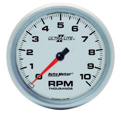 Autometer Ultra-Lite II 5 Inch 10000 RPM In-Dash Tachometer