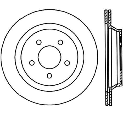 StopTech Power Slot 94-04 Ford Mustang Rear Left Slotted CRYO Rotor