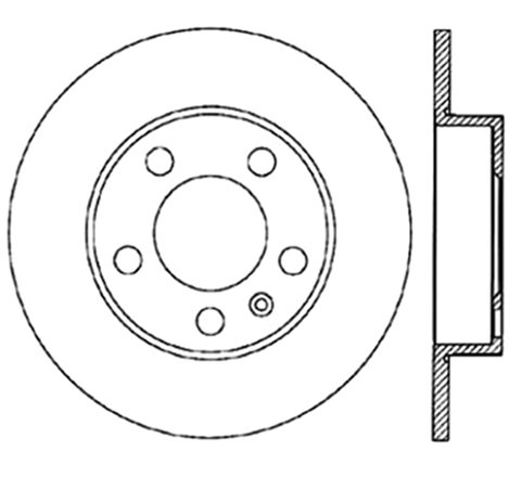 StopTech 00-06 Audi TT Right Rear Drilled Rotor