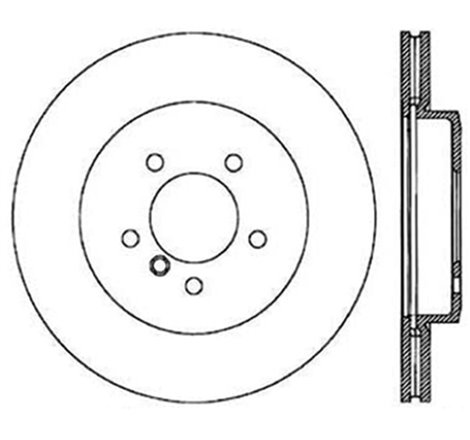 StopTech 01-06 BMW 330 Drilled Right Front Rotor