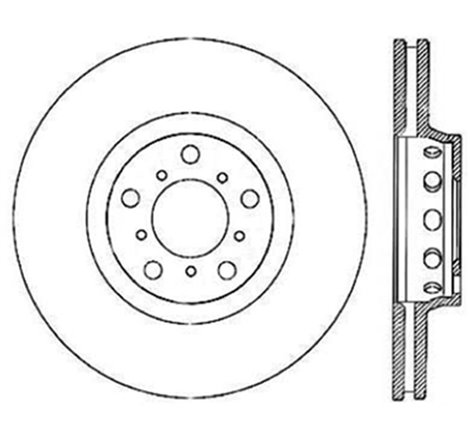 StopTech 00-03 BMW M5 Drilled Left Front Rotor