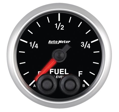 Autometer Elite 52mm 0-280 ohm Full Sweep Electronic Fuel Level Programmable Empty-Full Gauge