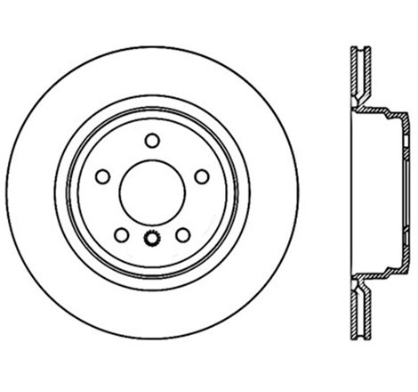 StopTech 07-10 BMW 335i Cross Drilled Left Rear Rotor