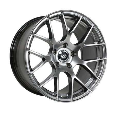 Enkei Raijin 18x8.5 38mm Offset 5x120 Bolt Pattern 72.6 Bore Diameter Hyper Silver Wheel