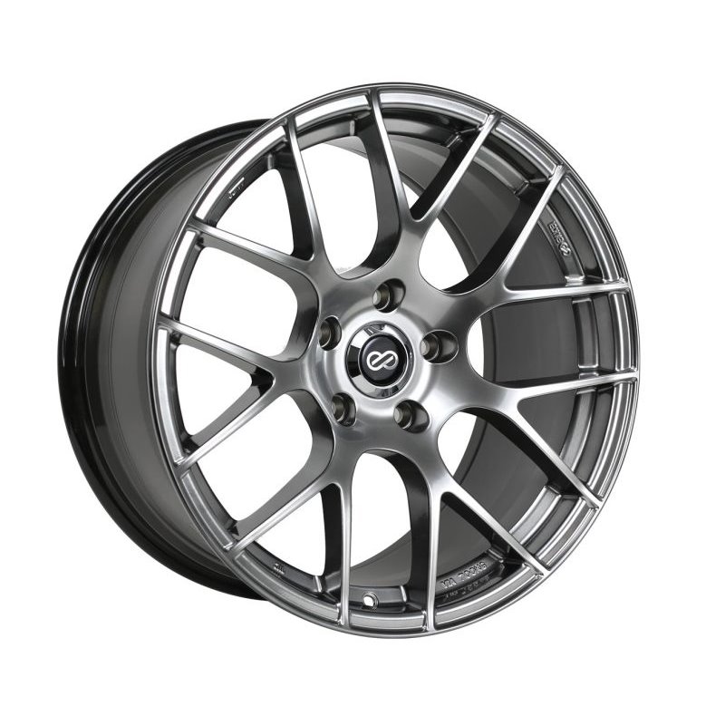 Enkei Raijin 18x8.5 38mm Offset 5x120 Bolt Pattern 72.6 Bore Diameter Hyper Silver Wheel