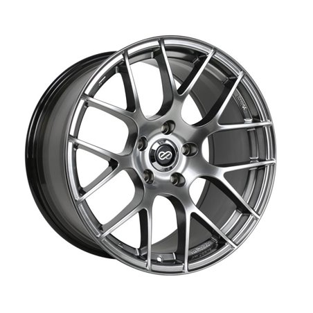 Enkei Raijin 18x9.5 35mm Offset 5x120 Bolt Pattern 72.6 Bore Diameter Hyper Silver Wheel