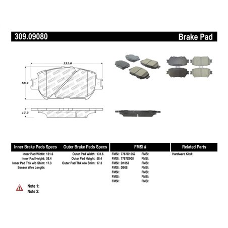 StopTech Performance 06 Lexus GS / 09-10 IS Front Brake Pads