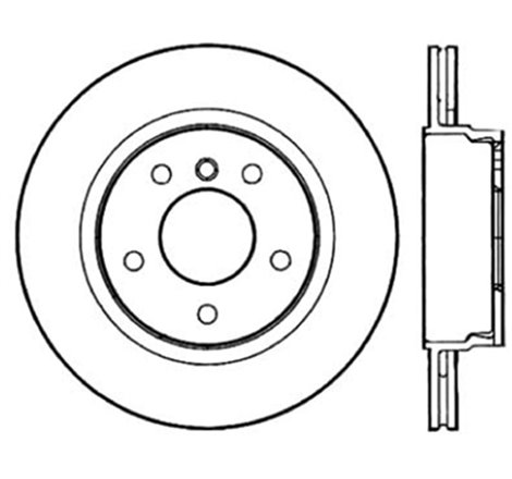 StopTech Power Slot 00 BMW 323 / 01-07 325 / 99-00 328 Series Rear Left Drilled & Slotted Rotor