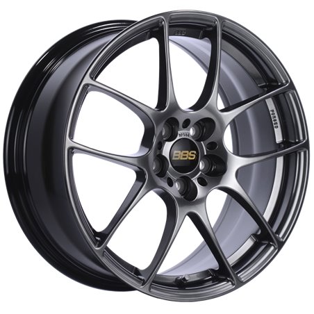 BBS RF 17x7.5 5x100 ET48 Diamond Black Wheel -70mm PFS/Clip Required