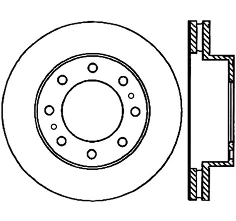 StopTech Power Slot 02-04 Avalance 2500 w/ 2in Raise Front Right Slotted CRYO Rotor