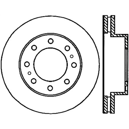 StopTech Power Slot 02-04 Avalance 2500 w/ 2in Raise Front Right Slotted CRYO Rotor